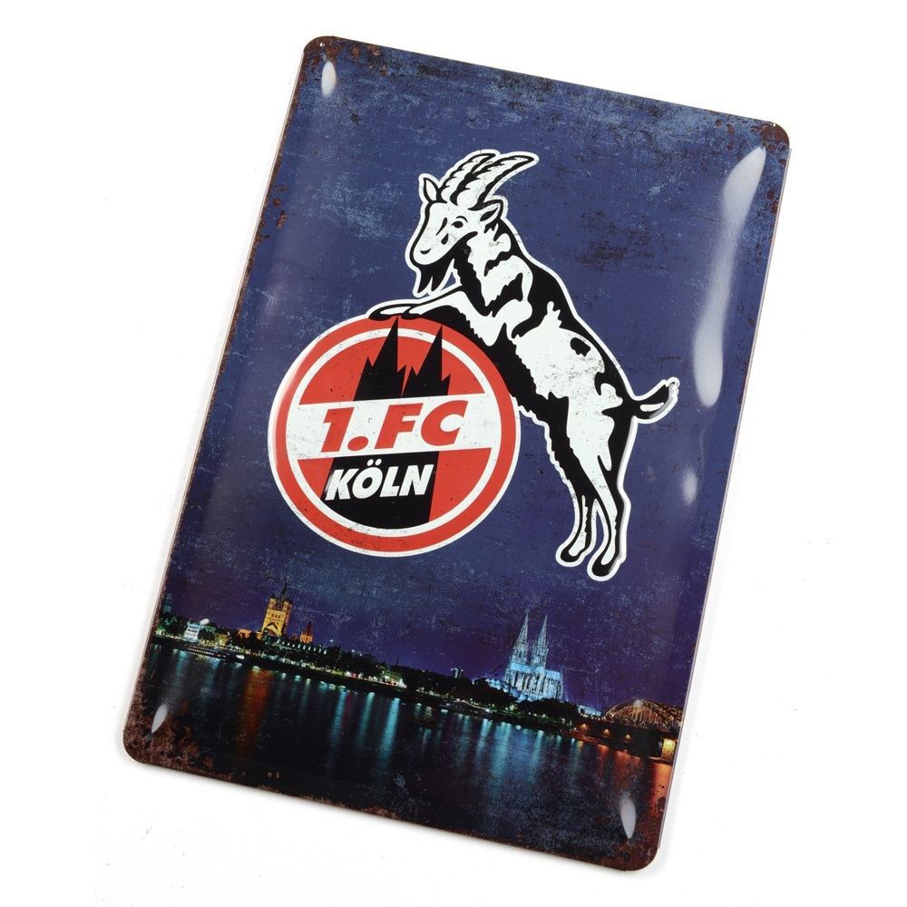 BLECHSCHILD METALLSCHILD 1. FC KÖLN NEU | eBay