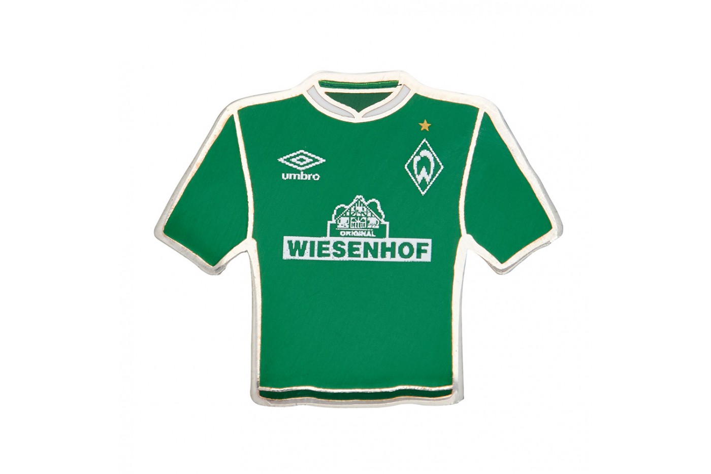 Werder Bremen  Pin / Pins: Trikot Pin Wiesenhof Bundesliga Patch schwarz