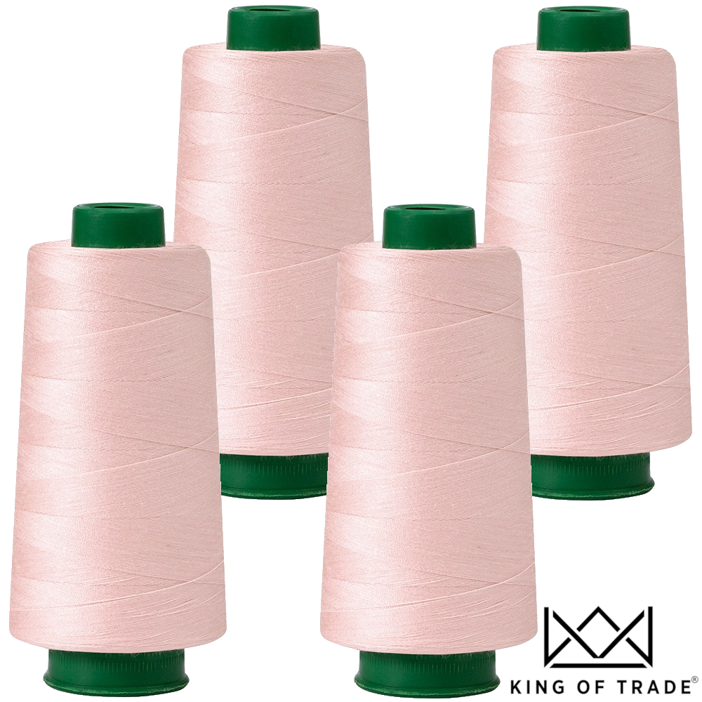 4 Konen Rollen Nähgarn Garn Overlockgarn 2700m 40S/2 100% Polyester - 11 rosa